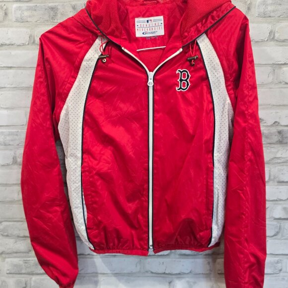 Boston Red Sox‎ G-III Red Windbreaker Convertible Jacket Size Small Kids Women - Picture 10 of 12